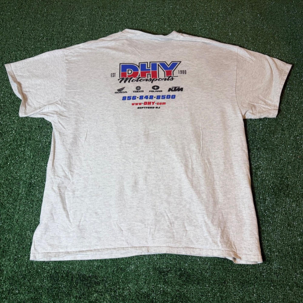 DHY Motorsports Graphic T-Shirt Gray Honda Yamaha Polaris KTM Racing Tee XL